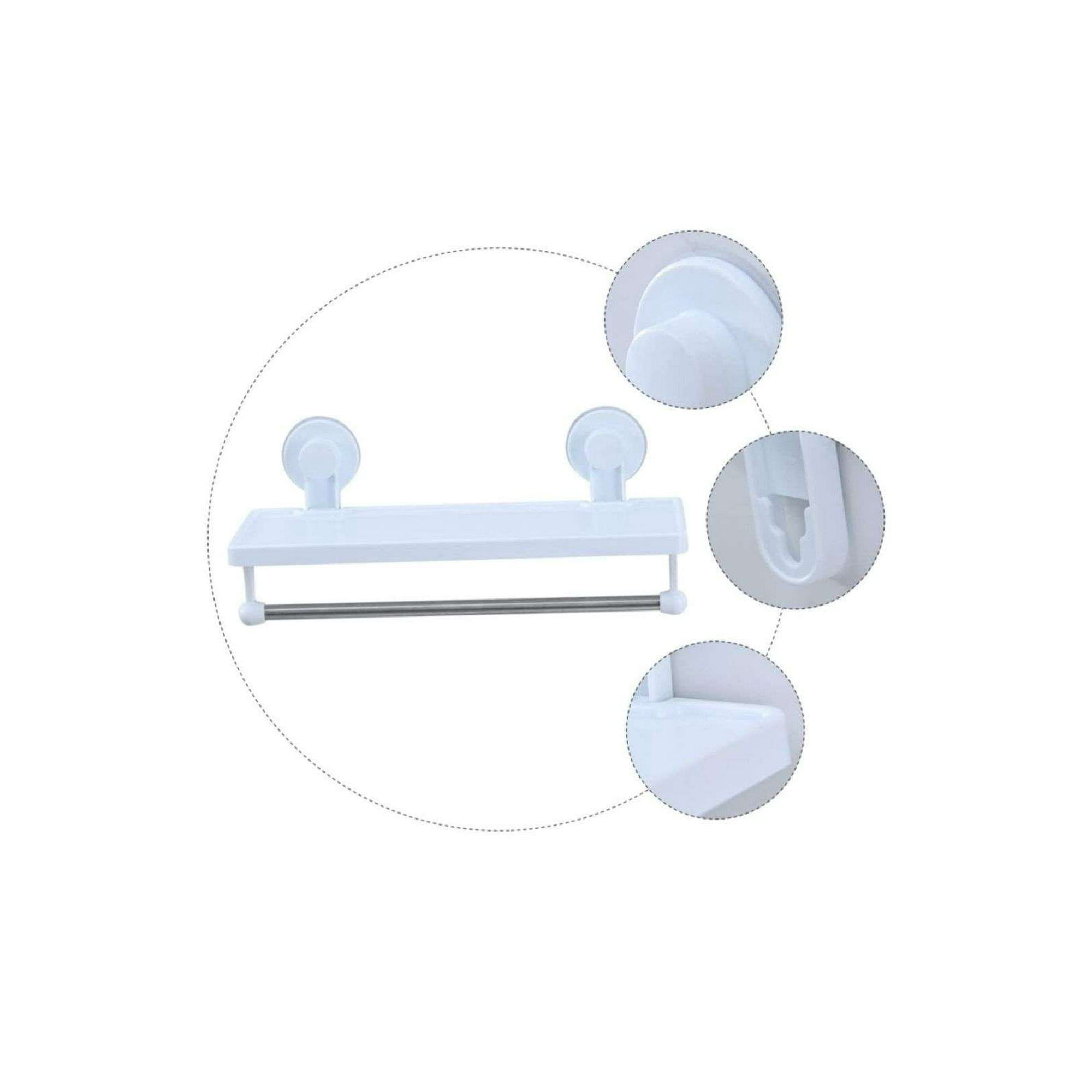 Oem - Repisa De Pared Organizador De Baño Colgante Con Colgadores 2