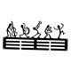 thumbnail image 2 of Estante De Exhibición Para Colgar Medallas De Montaje En Pared, Negro, Para Salón, Gimnasio Con 3 Filas Estilo B, 2 of 5