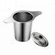 thumbnail image 1 of Filtro de malla de infusor de té de acero inoxidable extra fino con gran capacidad y manijas dobles de tamaño perfecto para colgar en teteras, tazas, tazas para el té y el café de hojas suel, 1 of 3
