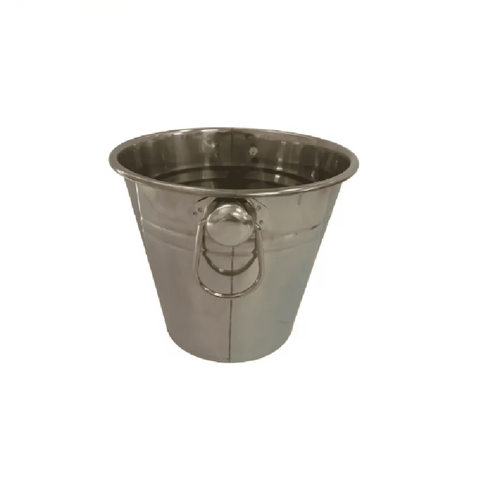 Genérico - Cubetas De Hielo Hielera Con Asas Acero Inoxidable 22cm Plata