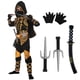 thumbnail image 1 of Disfraz de Spooktacular Creations Golden Ninja Deluxe para niños de 8 a 10 años, 1 of 6