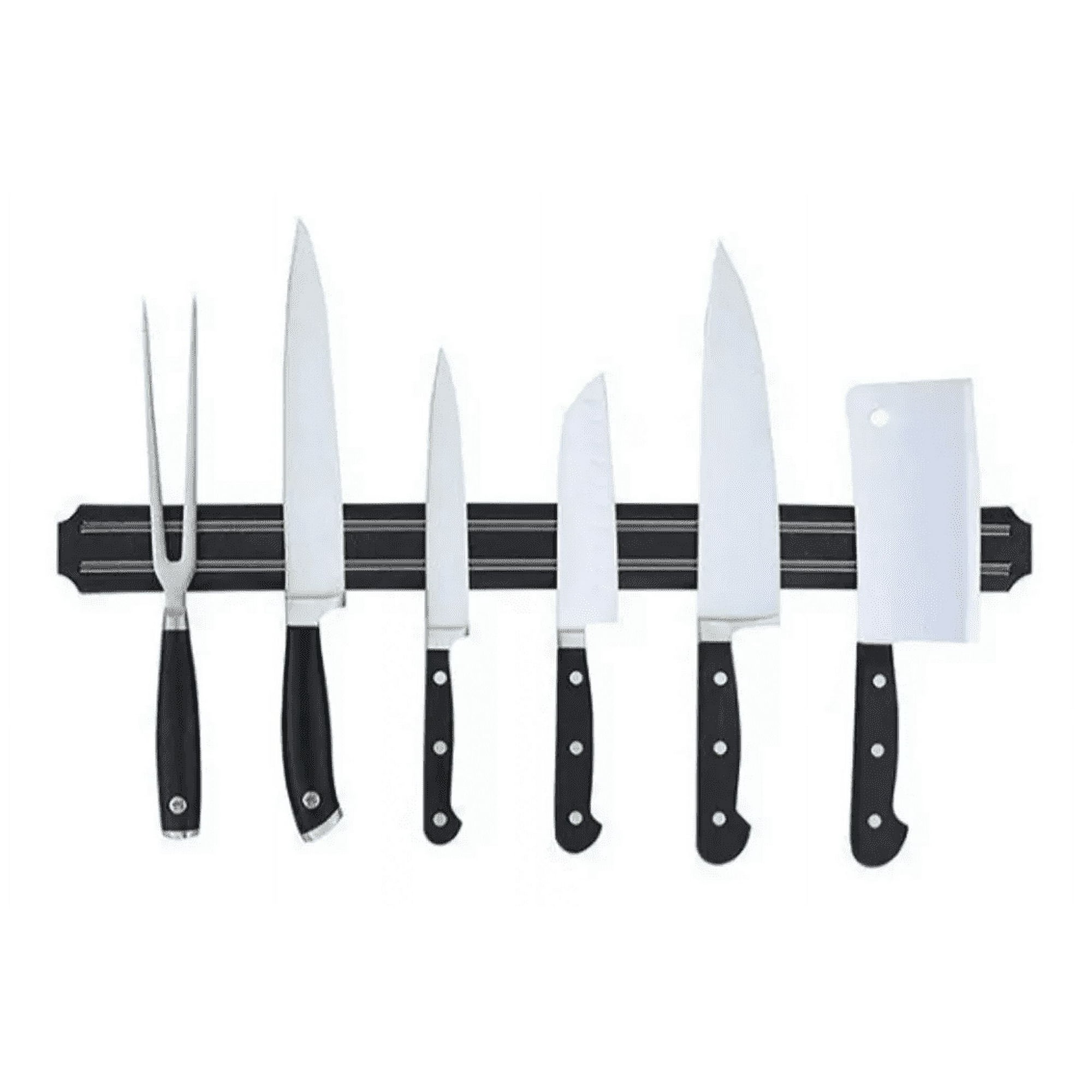 Genérico - Barra Imán Magnética Imantada Para Cuchillos Metales Negro