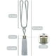 thumbnail image 3 of Pack de 02 Sujetadores - Abrazaderas Magneticas para Cortinas md04, 3 of 3