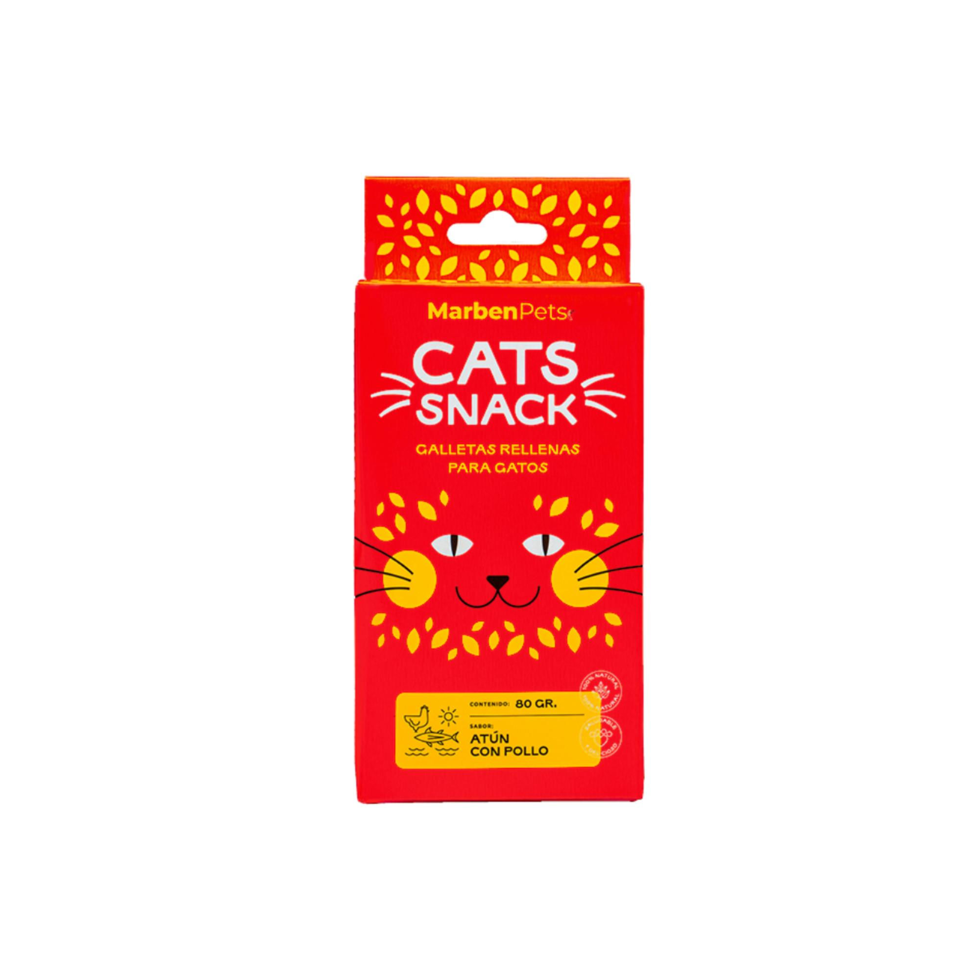 Cats Snack - Galleta Rellena Gato Sabor Atún Con Pollo