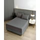 thumbnail image 3 of Cubrecolchon Impermeable Plaza Y Media Gris Oscuro, 3 of 4