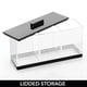 thumbnail image 5 of Organizador de cosméticos mDesign Lumiere Collection transparente/negro, 5 of 8