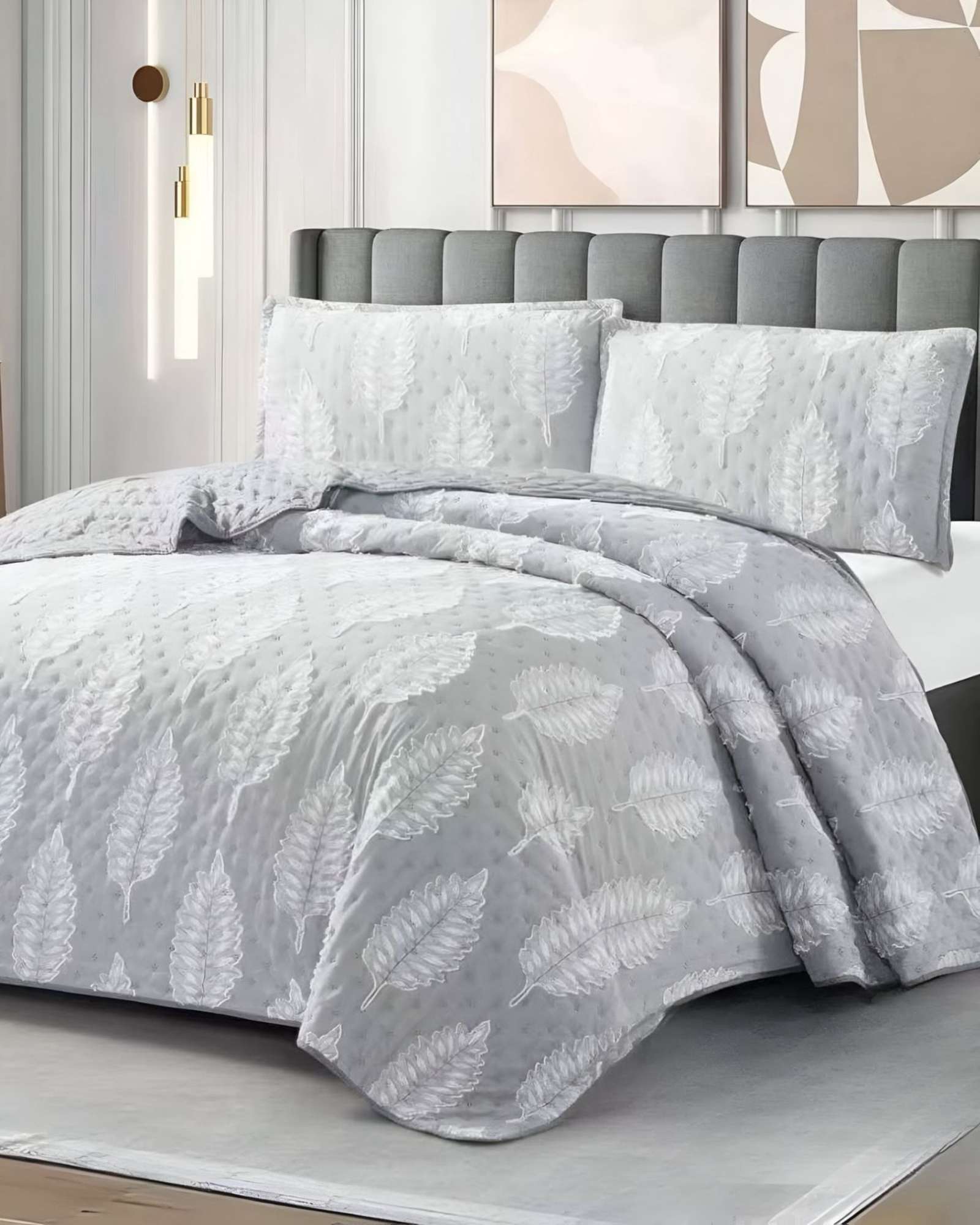 Meipulis - Cobertor Colcha Quilt Tufting De Lujo Suave King