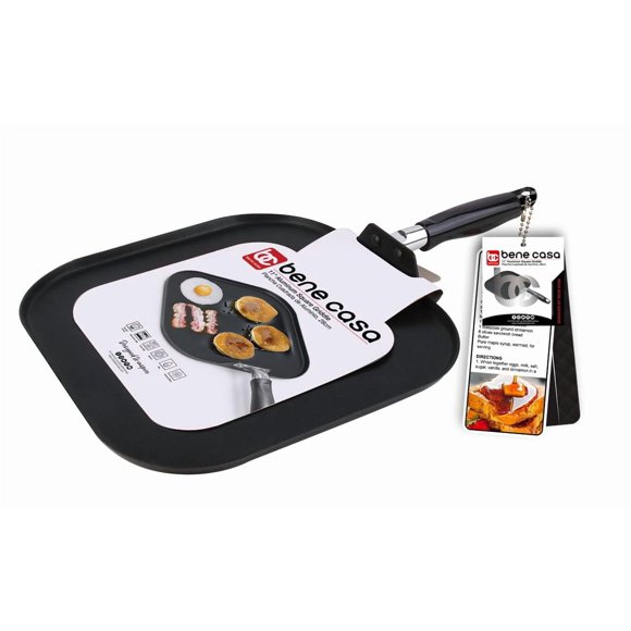 Plancha Bene Casa de aluminio antiadherente cuadrada de 28 cm