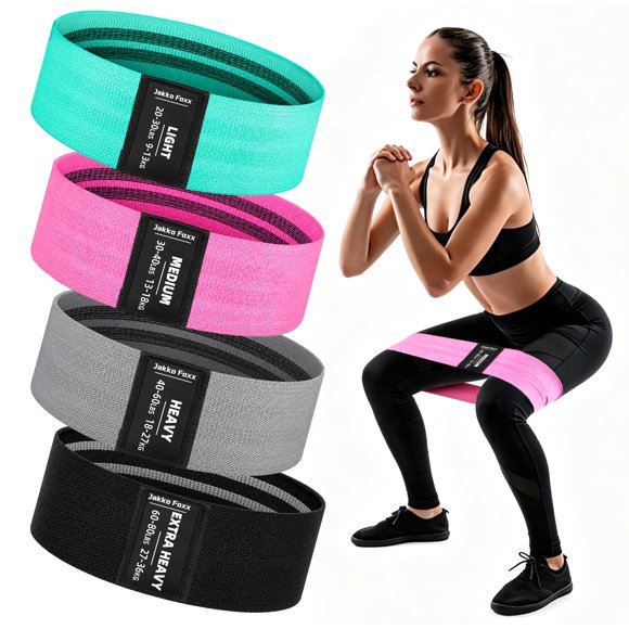 Bandas de Resistencia JAKKOFOXX Pack de 4 Multicolor de Tela