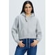 thumbnail image 1 of Polerón Mujer Zipper Crop Gris Melange, 1 of 4