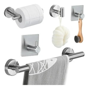 Genérica - Soporte Para Toallas De Papel Juego De Toallero Plata 40Cm