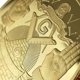 thumbnail image 5 of Moneda Conmemorativa WOERDA de 5 cm Chapada en Oro para Masones, 5 of 7
