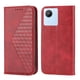 thumbnail image 2 of Funda Flip FOXDOCK para Realme C30 , Estilo Billetera con Diseño Rombo, Correa de Mano y Soporte, Uso Diario, 2 of 6