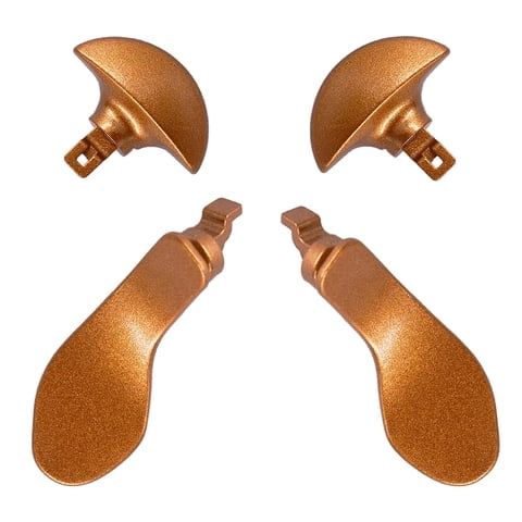 Genérico - 4Pcs Metal Back Paddles For Ps5 Dualsense Edge Controller,Paletas De Repuesto Intercambiables Para Ps5 Dualsenseedge Wireless Controller-Oro