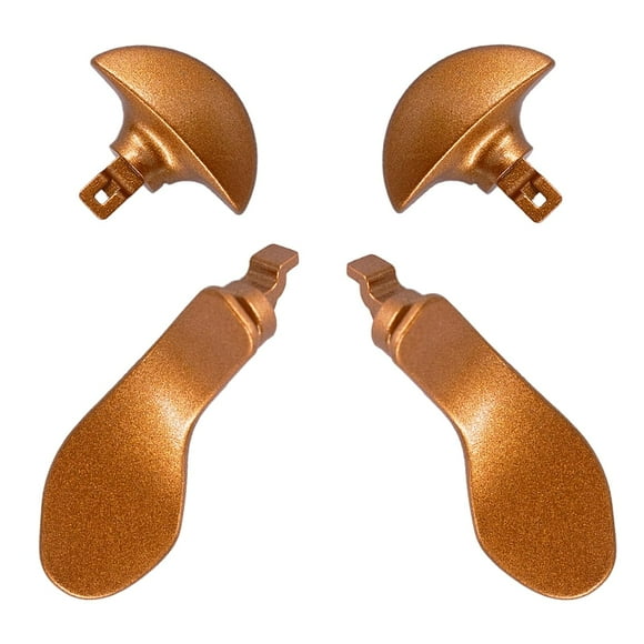 4PCS Metal Back Paddles For PS5 DualSense Edge Controller,Paletas de repuesto intercambiables para PS5 DualSenseEdge Wireless Controller-Oro