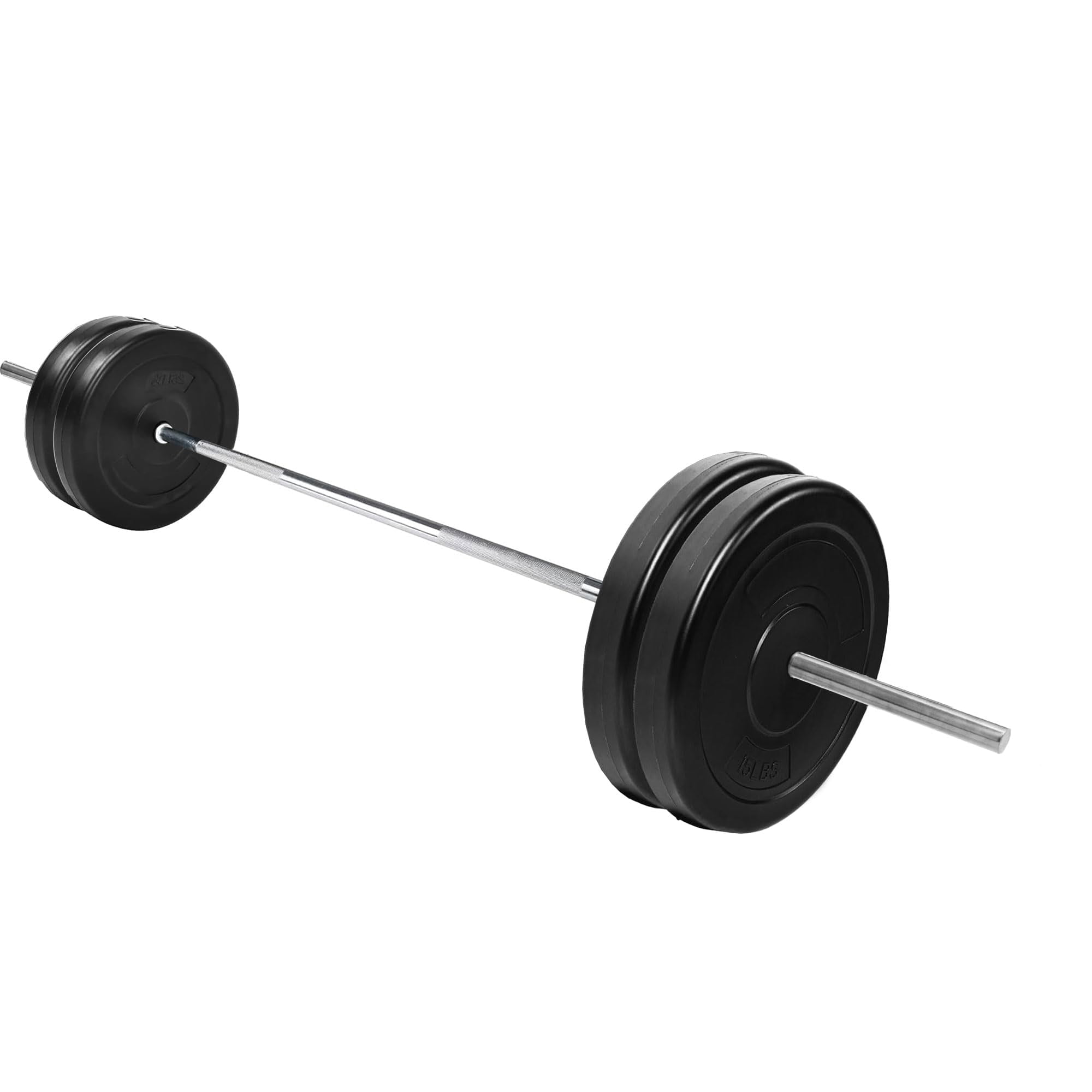 Set De Discos De Pesas Fitvids 36 Kg, Vinilo, Barra De 1 Pulgada, 1,5 M