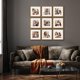thumbnail image 2 of Marco de fotos Sheffield Home 30 cm, juego de 9 piezas en bronce antiguo, 2 of 6