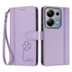thumbnail image 3 of Funda Cartera Trébol para Xiaomi Redmi Note 13 Pro 4G con Ranuras Tarjetas y Carga Inalámbrica Morado claro, 3 of 6