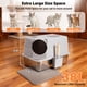 thumbnail image 5 of Caja de arena EGMEHOAD de acero inoxidable XL con tapa abatible, 5 of 9