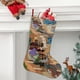 thumbnail image 2 of Amor Joven Tema: Calcetines de Navidad, fino lino blanco para colgar en escaleras y chimenea, decoración navideña para el hogar, regalo de Navidad.54cm×38cm, 2 of 5