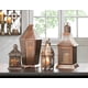 thumbnail image 3 of Farol Zingz & Thingz, laberinto campestre francés, dorado y hierro, 3 of 3