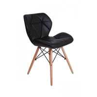 Tododescuento - Pack 4 Sillas Eames Aviador Negro Mariposa Comedor