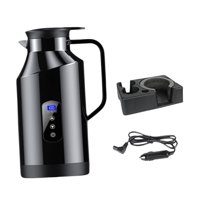 Bothyi - Hervidor De Agua Eléctrico Para Coche De 12 V Y 24 V, Hervidor De Viaje Para Té Y Café De 1200 Ml Con Base