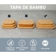 thumbnail image 4 of Recipiente de Vidrio para Almacenamiento de Alimentos con Tapa de Bambú Rectangular, 4 of 5