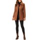 thumbnail image 2 of INSPIRE CHIC Abrigo de Invierno para Mujer con Cuello Abatible y Botonadura Simple con Bolsillos XS Marrón, 2 of 7