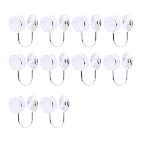 Magideal - 10 Uds. Convertidores De Pendientes , Pendientes De Bobina, Manguito De Oreja, Accesorios De Repuesto Para Pendientes, Convertidores De Pendie , Plata