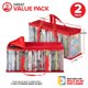 thumbnail image 2 of Set de 2 bolsas de almacenamiento para DVD Stock Your Home, color rojo, 2 of 7