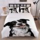 thumbnail image 1 of 3pcs Dog-Themed Bedding Set Duvet Cover and Pillowcase Set Soft and Comfortable for All Seasons, 1 of 5