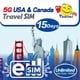 thumbnail image 1 of SIM digital HAPPY TELECOM 15 días EE. UU./Canadá 10 GB 5G, 1 of 7
