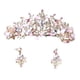 thumbnail image 5 of Tiara And Crown Elegant Jeweled Costume Diademas Para Fiesta De Cumpleaños Prom Style A Y Aretes, 5 of 5