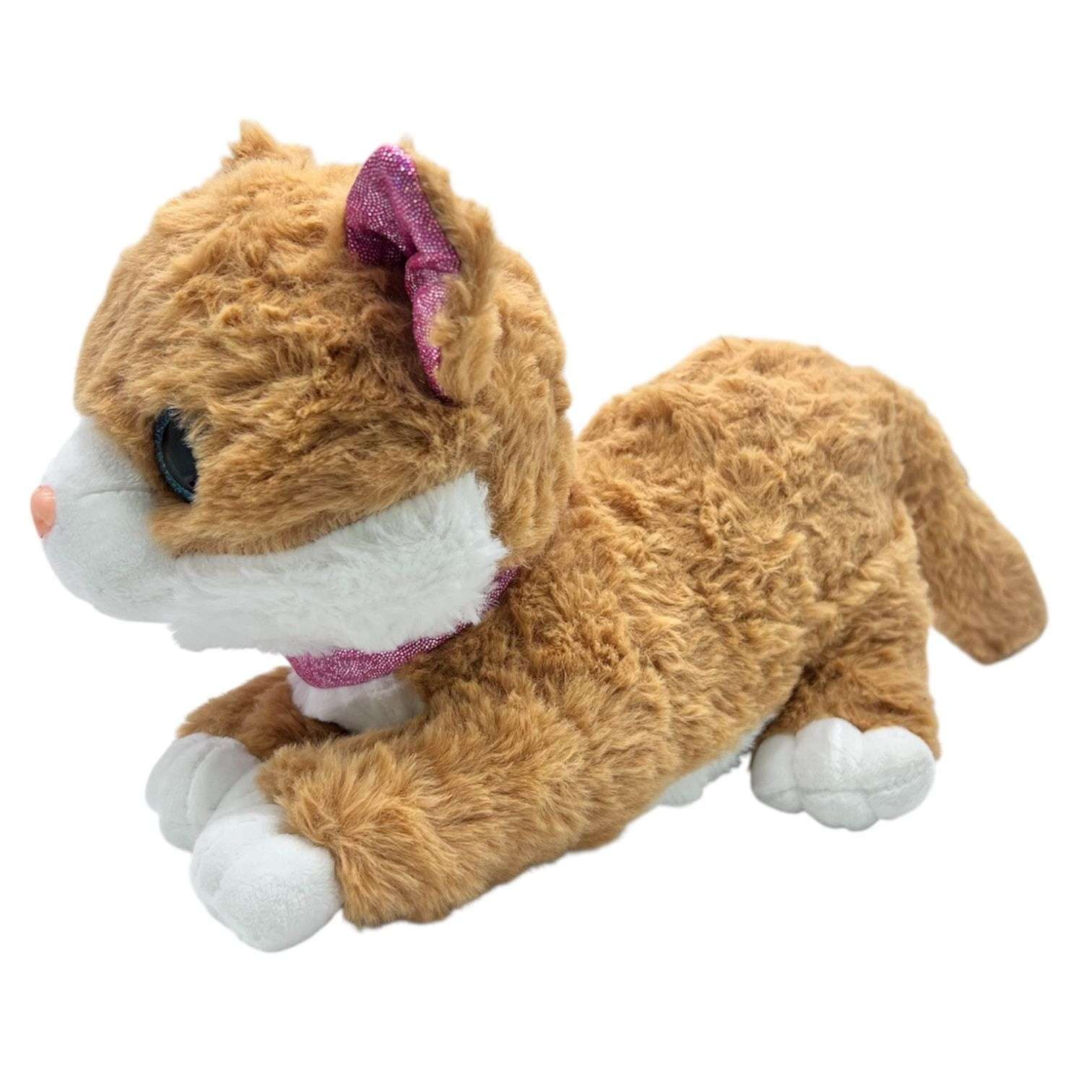 Oem - Peluche De Gato Acostado Ojos Claros Peluche Cat Tierno 5