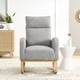 thumbnail image 1 of [Video] Welike 27.6"W Modern Accent High Backrest Living Room Lounge Arm Rocking Chair, Two Side Pocket(W83453336), 1 of 3
