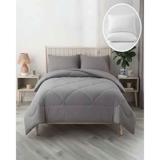 Genérico - Super Pack Cama Super King: Plumón Nórdico Extra Suave + Juego De Sábanas + 2 Almohadas Y Fundas Toda Temporada