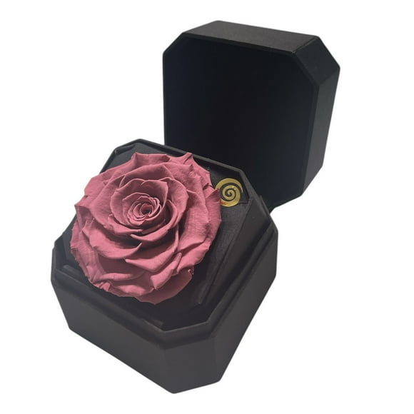 Gift Box 11 Con Rosa Preservada Natural Violeta