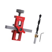 Magideal - Plantilla Para Herrajes De Gabinetes Herramienta De Instalación De Gabinetes Versátil Portátil Fácilmente Ajustable Para Proyectos De Muebles Aleación Estilo A