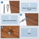 thumbnail image 4 of Uxcell Soportes para Estantes, 12 Piezas Pasadores para Estantes Tornillos Auto-roscantes, 4 of 7