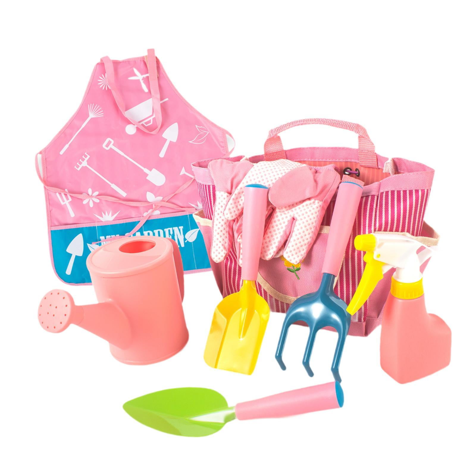 Magideal - Juego De Herramientas De Jardín Para Niños, Juego De Herramientas Para Plantas, Juego De Jardín Con Herramientas De Arena Puntiagudas Para Jardín, Pla 8 Piezas En 1 Juego