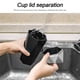 thumbnail image 5 of Car Trash Can con Lid, Mini Potátil Auto Garbage Can, Small Leakprode Diamond Design Trash Dustbin, Waterprode Vehicle Rubbish Bins Automotive Car, Home, Office, Kitchen, Camaroom (Negro), 5 of 7