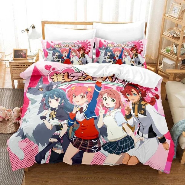 Kawaii Girl World Dai Star Bedding Set Bed Set Adult Kid Bedroom Duvetcover Sets Bed Sheets