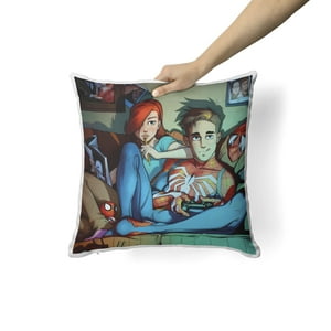 Creango - Cojin Decorativo Spiderman Y Mary Jane