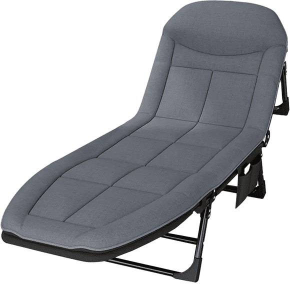 Catre De Campaña Silla Cama De Camping Plegable Portatil
