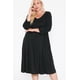 thumbnail image 4 of Vestido con Vuelo, Cuello en V y Bolsillos Ocultos, 4 of 5
