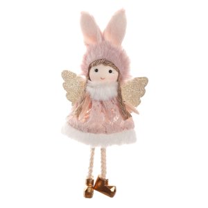 Magideal - Colgantes De Muñeca De Ángel De Navidad, Colgante De Navidad, Adornos Navideños Creativos, Colgante De De Navidad Para El Hogar, Jardín, Regalos Rosa