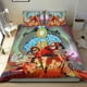 thumbnail image 1 of Los Increíbles Conjunto de sábanas temático, trío de piezas, cómodo y amigable con la piel, diseño único, regalo de decoración para el hogar para familiares, amigos y fans,135cm *200cm, 1 of 6