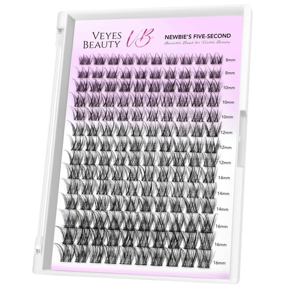 Extensiones de pestañas VEYESBEAUTY Lash Clusters Newbie's 8-16 mm