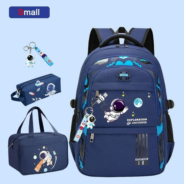 Elementary Student Backpack Children New School Bags for Boys Kids Schoolbags Waterproof Book Bag With Lunch Bag Pencil case